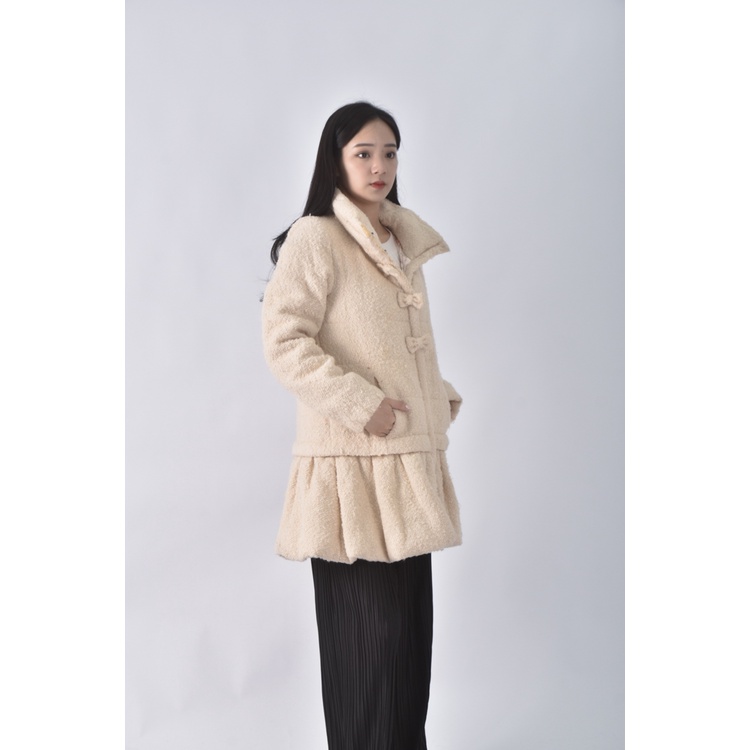 (M) 【房業涵私服】liz lisa蝴蝶結白色外套二手衣, , large