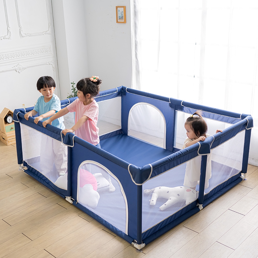 【巧福】兒童遊戲圍欄 CF-1518 藍色/灰色 兩色任選 (台灣認證), , large