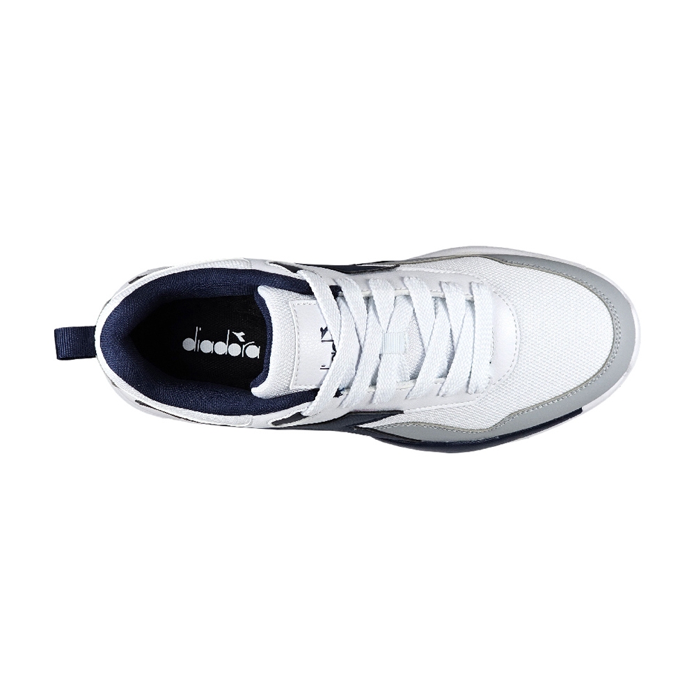 DIADORA迪亞多那 街頭時尚休閒鞋 男運動鞋 男鞋 拼接 寬楦 高腳背 透氣 反光 Q彈 氣墊乳膠鞋墊 白藍 黑白, , large