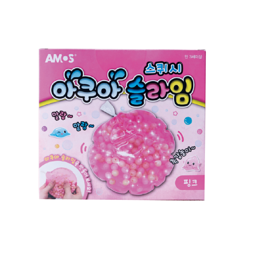 【韓國AMOS】史萊姆創意捏捏球 水藍晶, , large