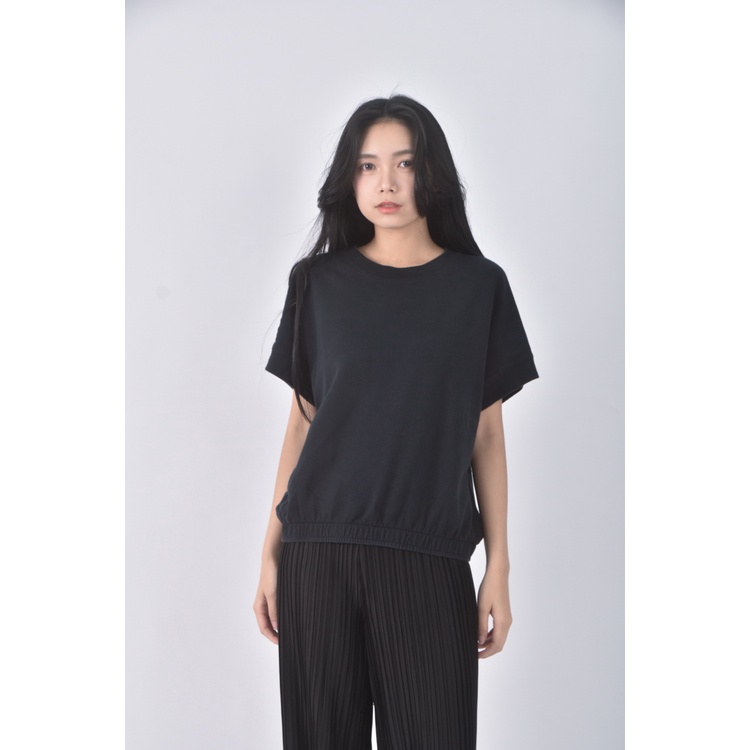 (S) uniqlo質感棉質藍色短袖上衣二手衣, , large