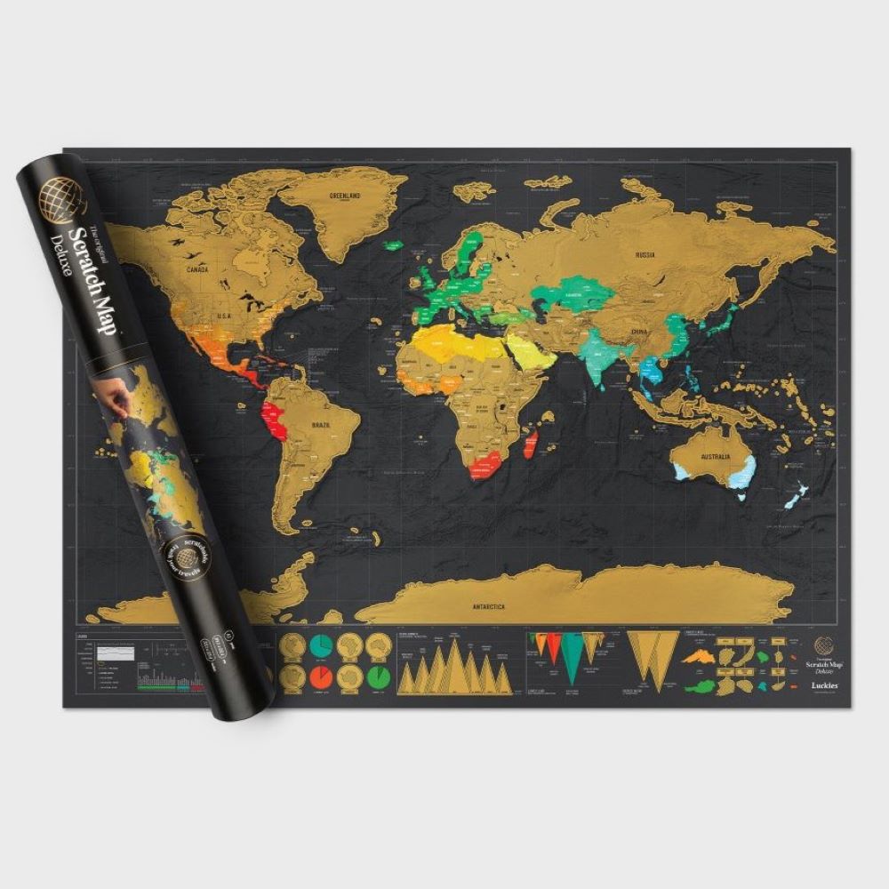 Deluxe Scratch Map, , large