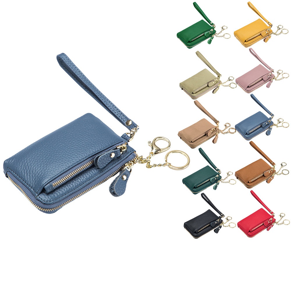 【牛皮零錢包】SPRING-真皮頭層牛皮短夾零錢包 招財真皮頭層牛皮錢包牛皮男女通用-多色, , large