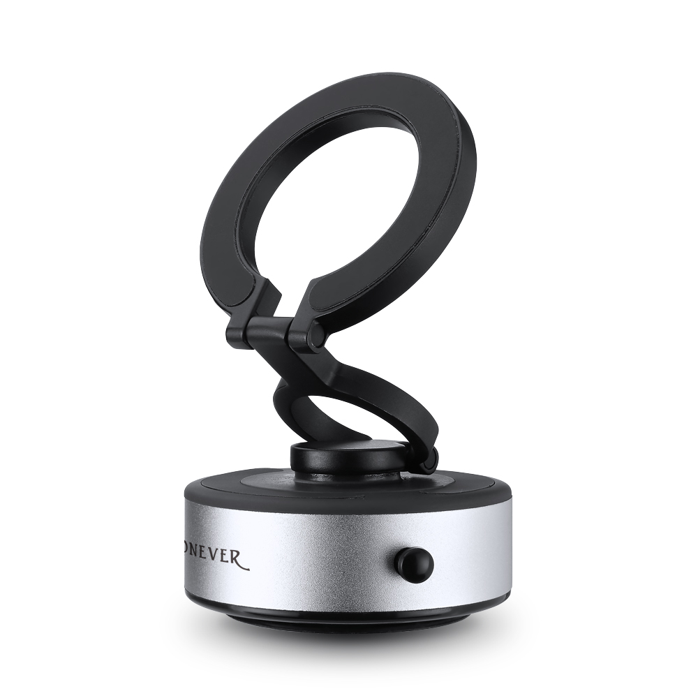 [RONEVER] 強磁真空吸附手機支架 PD055-1 銀