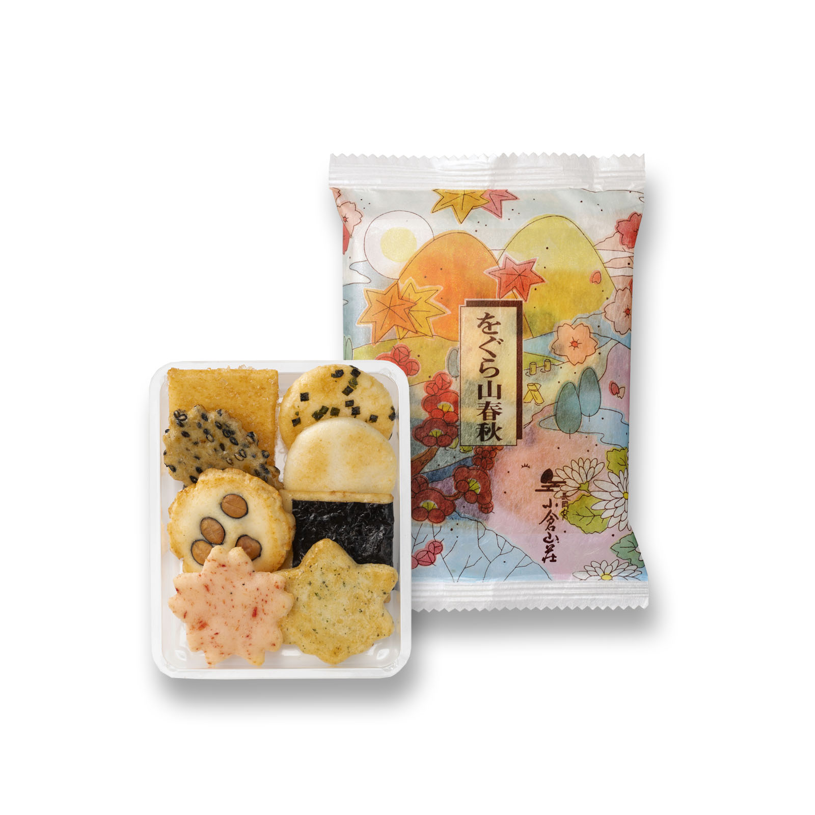 【Ogurasansou】Yamashunjyuu Rice Cracker Gift Bag (20 pcs), , large