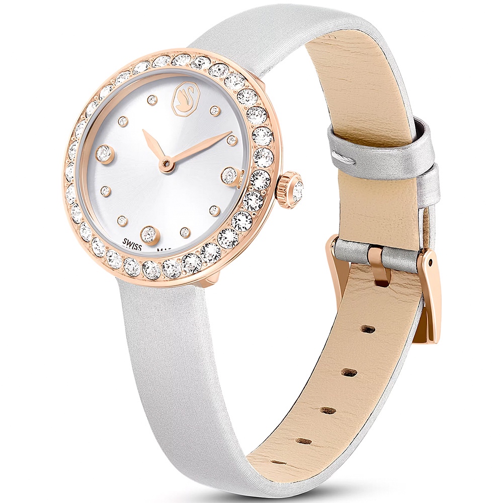 SWAROVSKI 施華洛世奇 Matrix Tennis 水晶錶圈手錶 女錶-30mm(5710105), , large