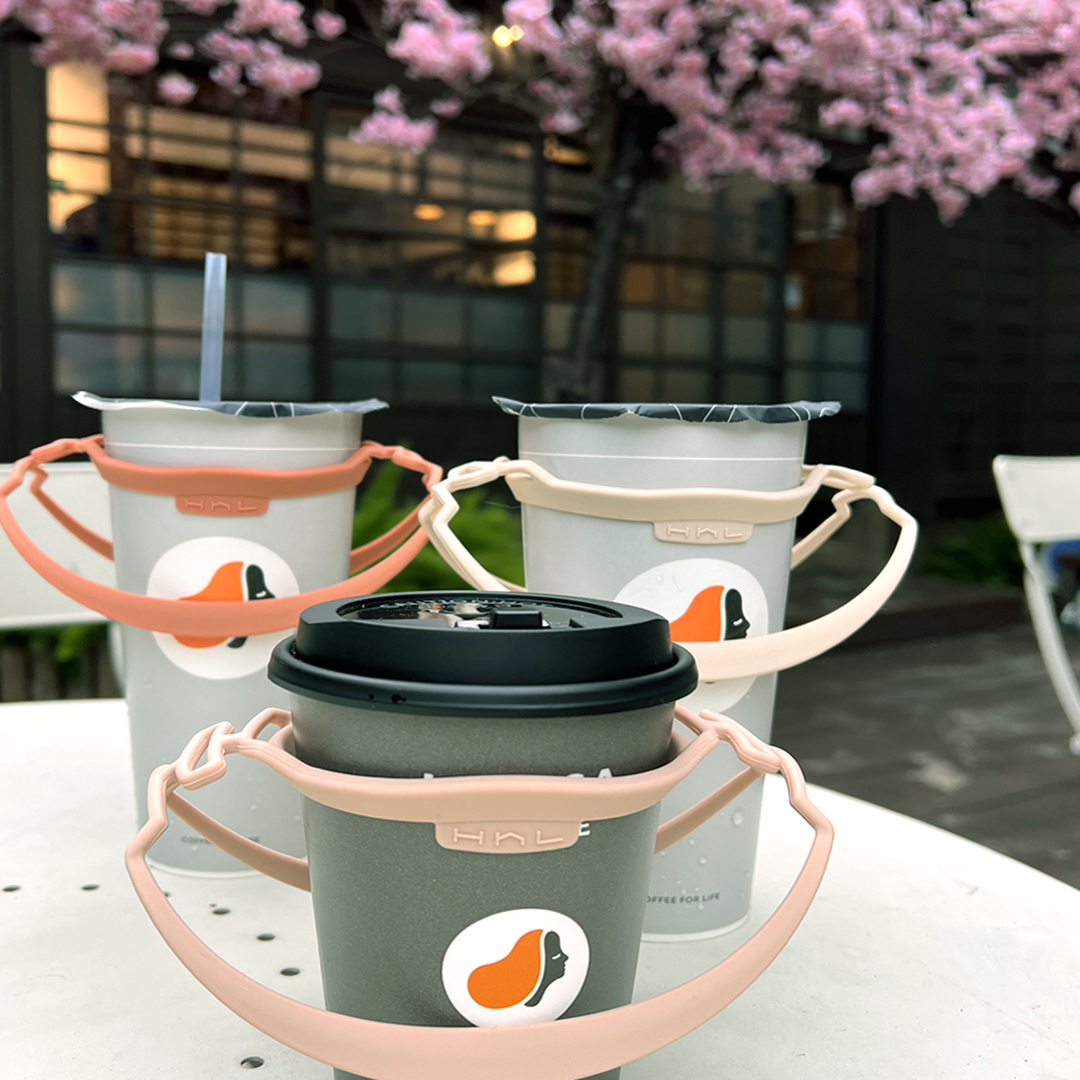 [HhL] 拎杯2.0-矽膠防水飲料提袋 | 濃茶系3入優惠組, , large