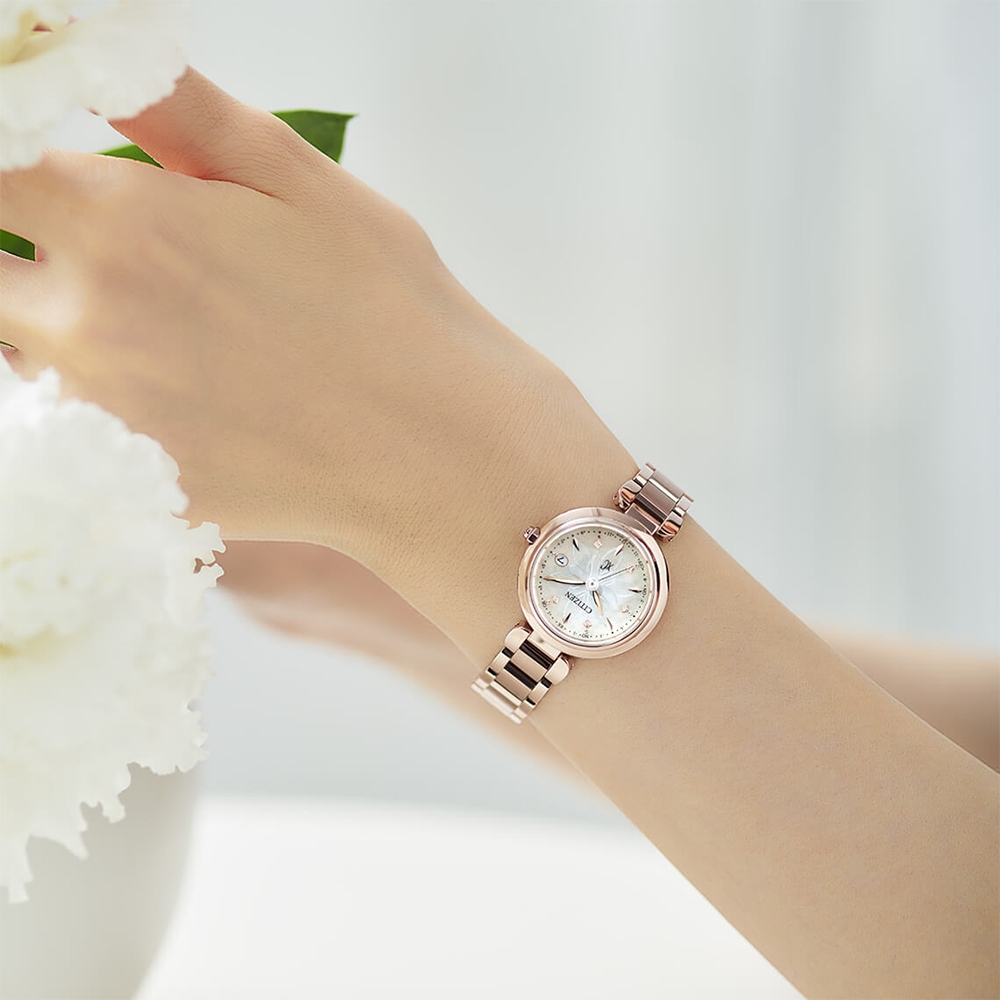 CITIZEN 星辰 XC 水耀光 光動能鈦金屬電波女錶 送禮推薦-29mm ES9467-71Y, , large