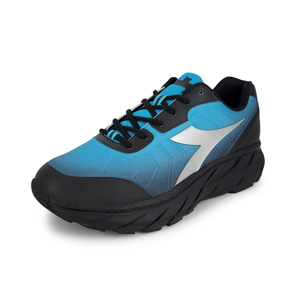 DIADORA迪亞多那 避震慢跑男鞋 男運動鞋 大尺碼 寬楦 反光 透氣 耐用 緩震 穩定 吸震 回彈 止滑 黑藍 黑, , large