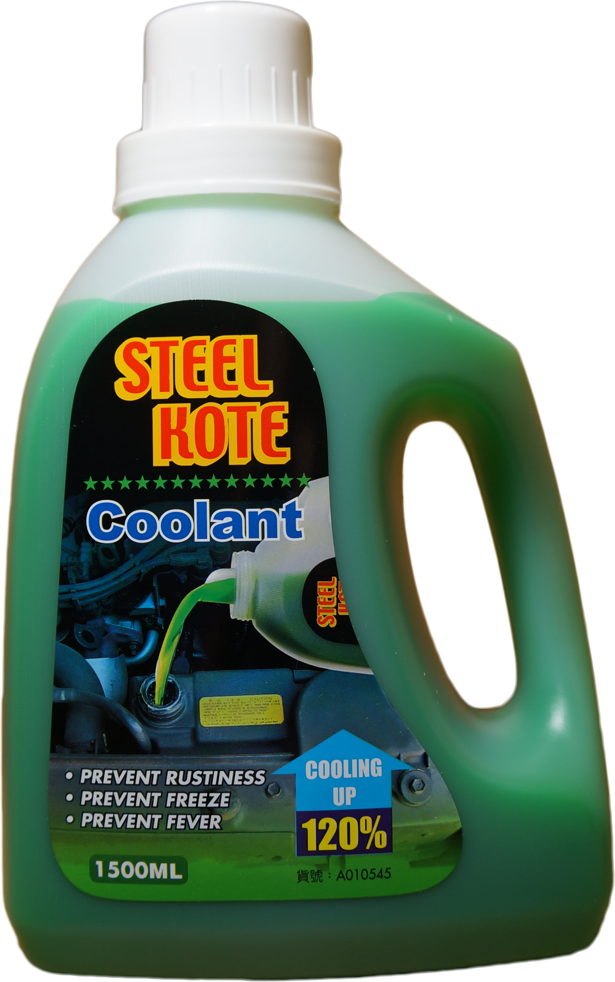 【STEEL KOTE USA】STEEL KOTE Radiator Coolant - Green, 1.5L - Pack of 4 (Coolant, STEEL KOTE), , large