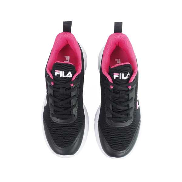 Kixpress-Fila Skyway 女 運動休閒鞋 舒適 百搭 黑 桃紅 [5-J315X-021], , large
