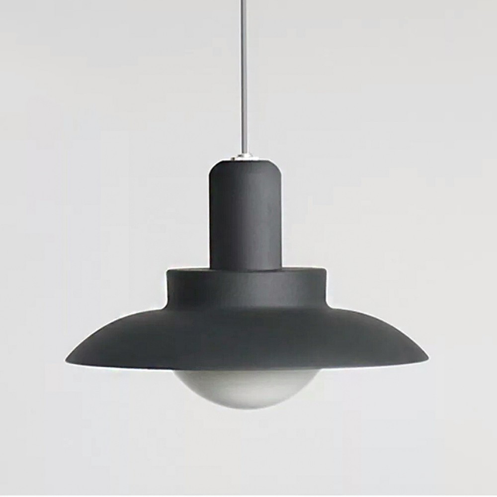 【H&R安室家】 39x16cm大款 LED北歐吊燈 ZA0109, 黑, large