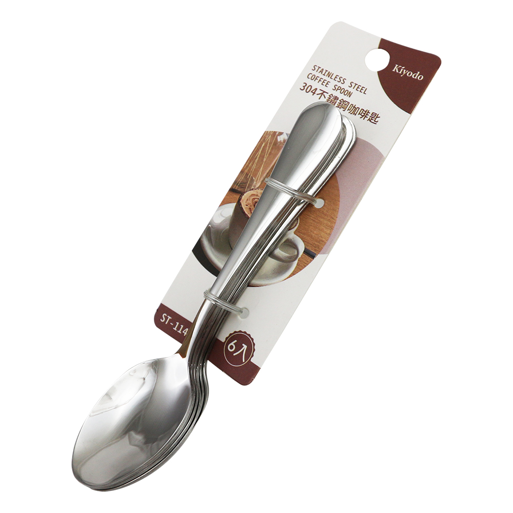 KIYODO 304不鏽鋼咖啡匙-6入x6組, , large