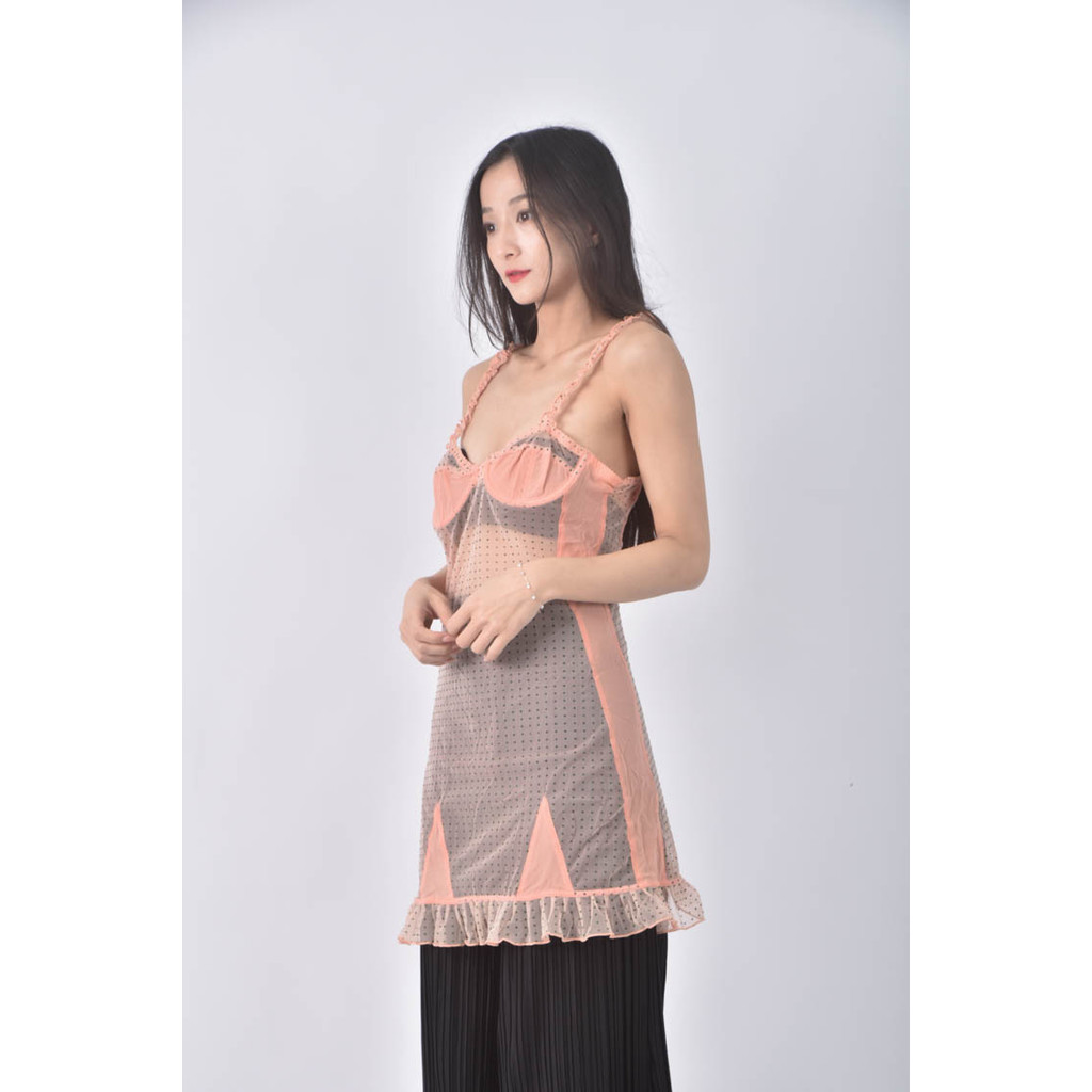 (S) pinko點點粉色洋裝二手衣, , large