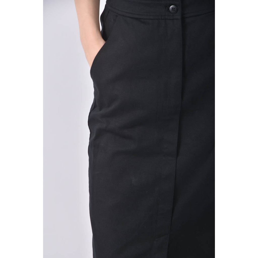 (M) studio doe直筒黑色長裙二手衣, , large