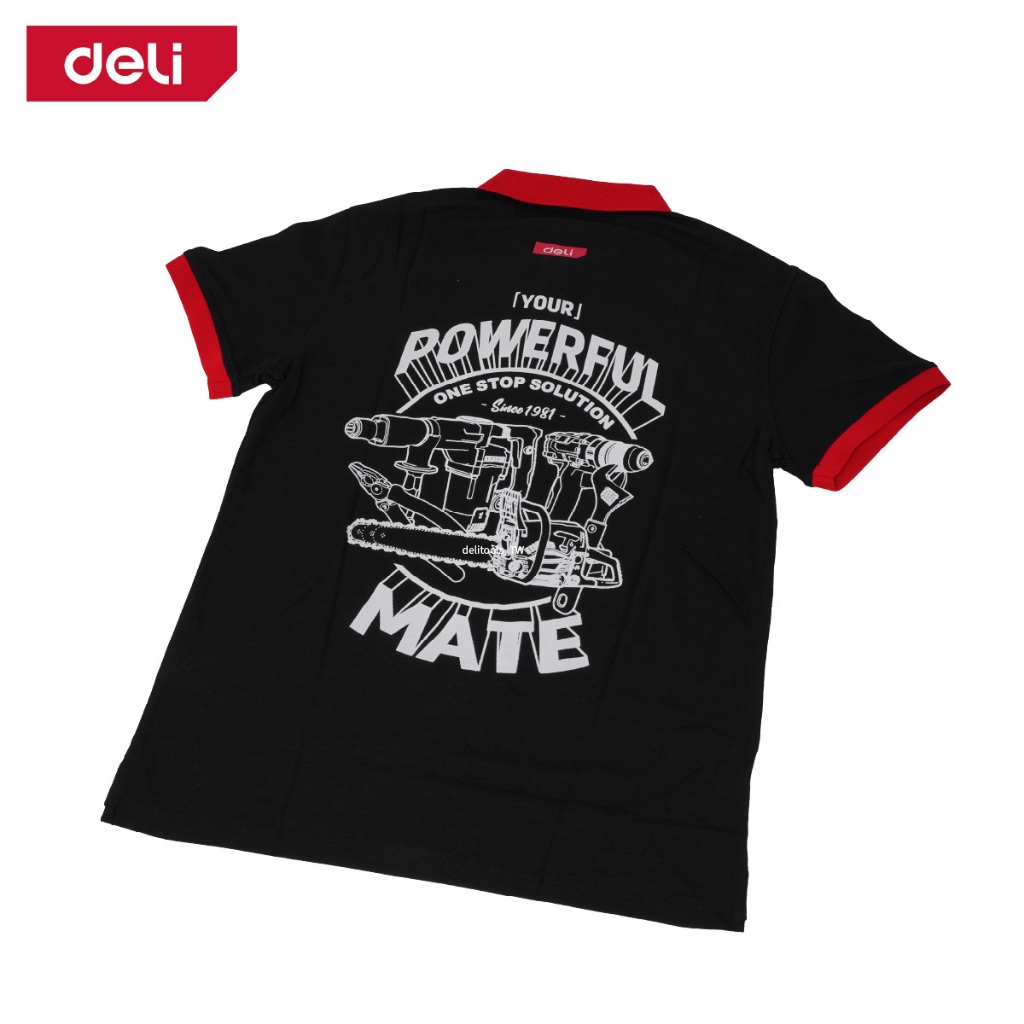 【得力工具 deli tools】工具衣服 POLO衫 T-shirt-L號, , large