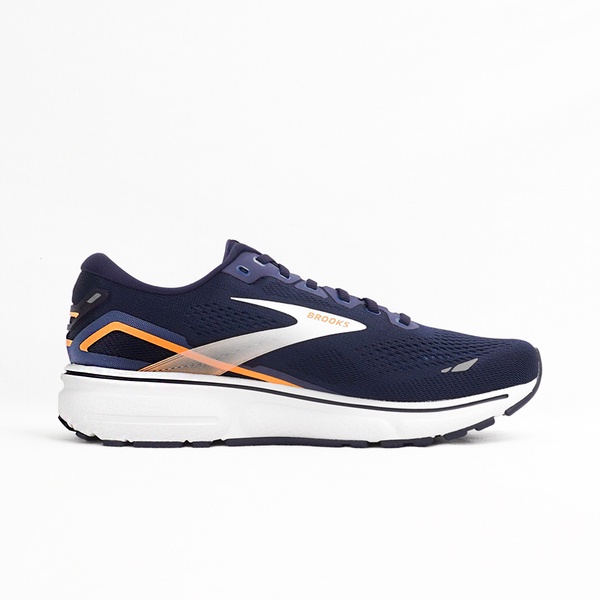 Brooks Ghost 15 男 慢跑鞋 運動 路跑 寬楦 透氣 柔軟 緩震 深藍 橘 [1103932E439], , large
