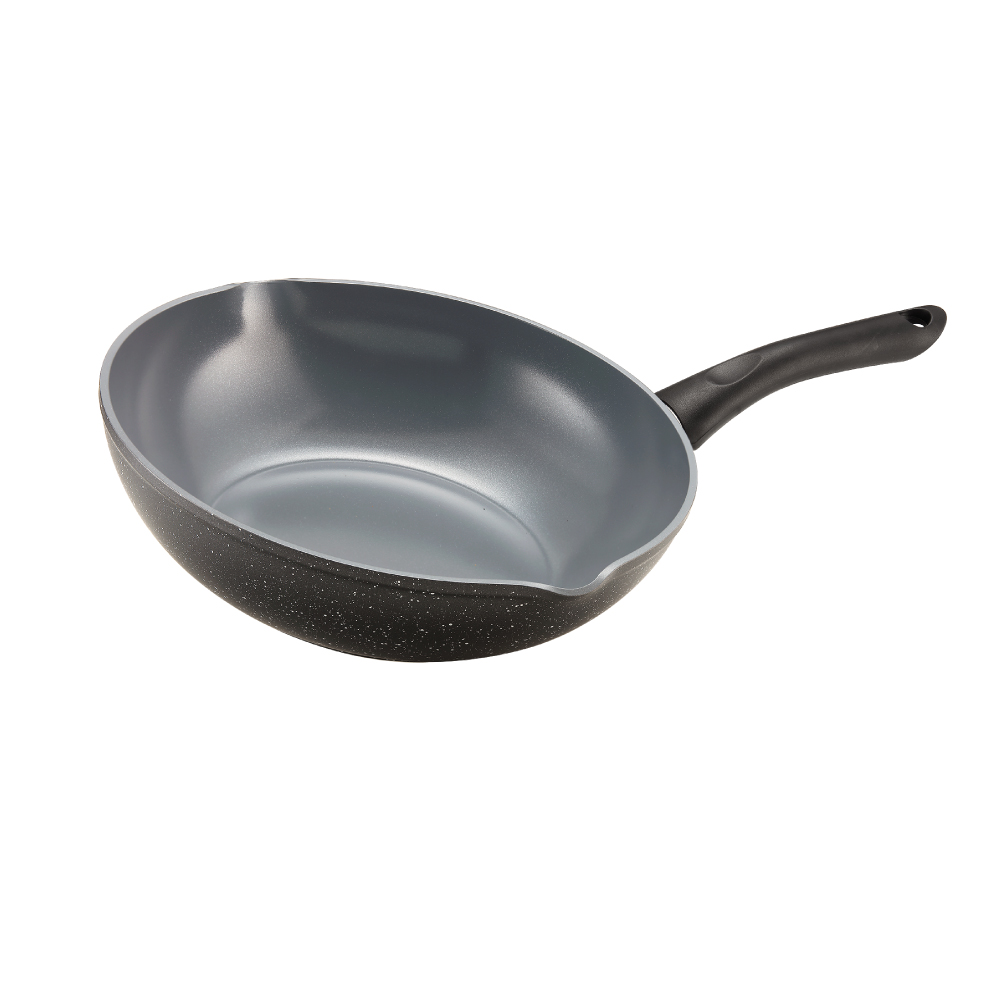 【Buffalo牛頭牌】小牛石英陶不沾鍋炒鍋30cm(雙導角/不含PFOA,PFAS/塑化劑檢測通過/瓦斯爐.IH爐適用), , large