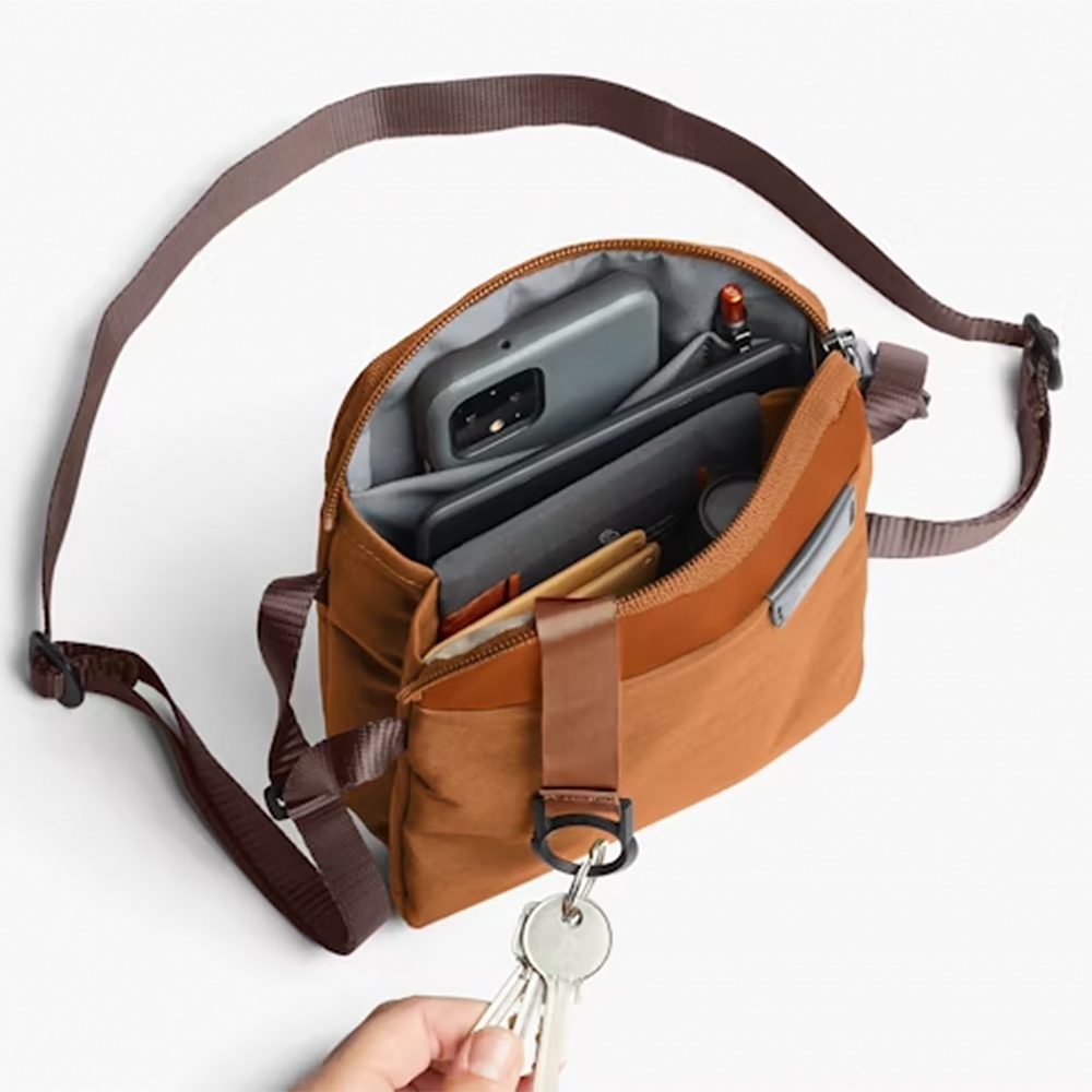 Bellroy 城市斜背包 側背包 小包 收納隔層-青銅棕, , large