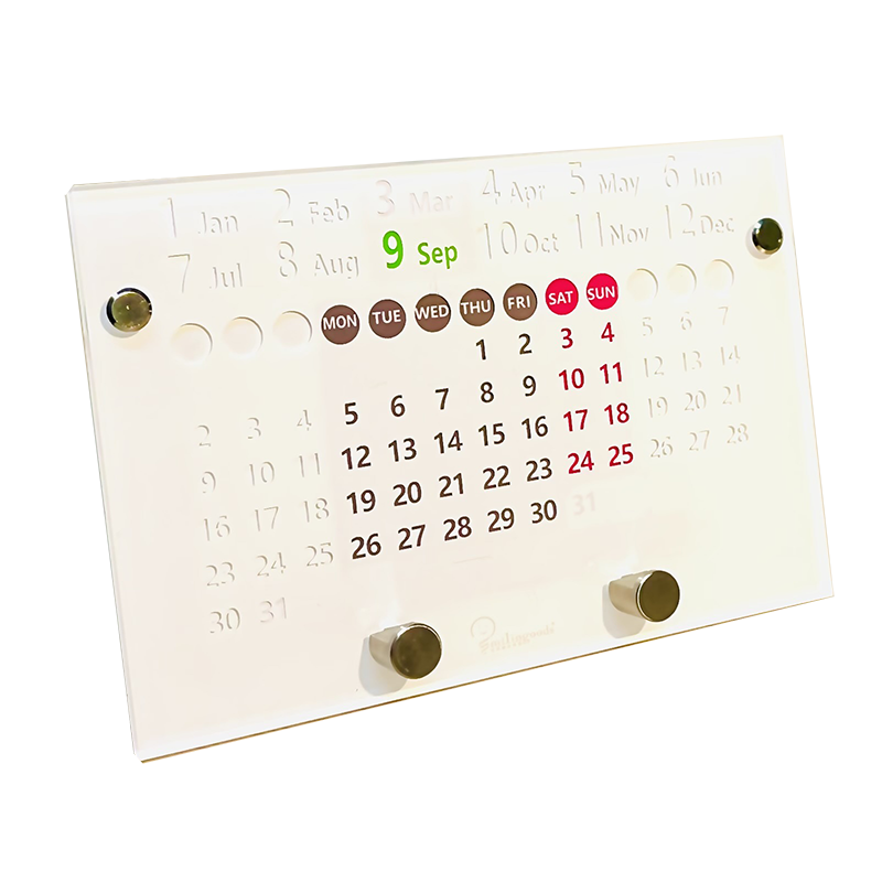 O'day Perpetual Calendar(Cell phone/Pen holder)-White,Monday Start