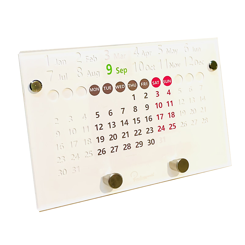 O'day Perpetual Calendar(Cell phone/Pen holder)-White,Monday Start, , large