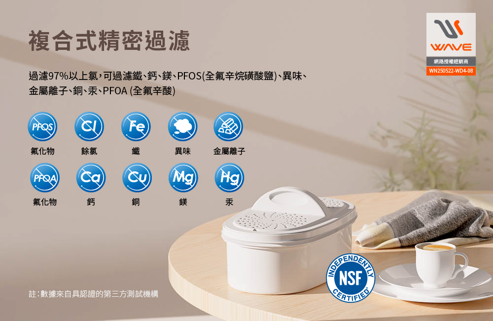 Waterdrop Chubby Round Water Filter Pitcher 3.5L PT-04 , , large