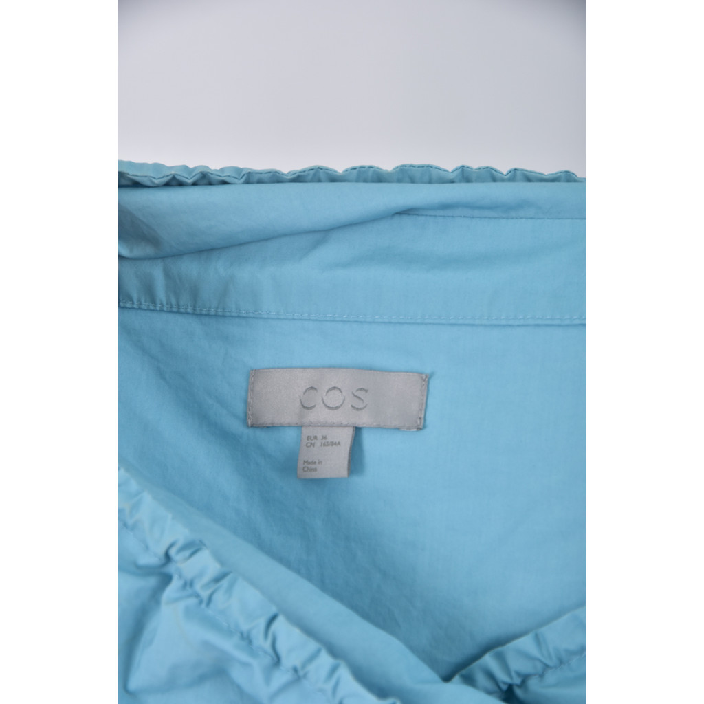 (M) cos質感棉質純棉藍色洋裝二手衣, , large