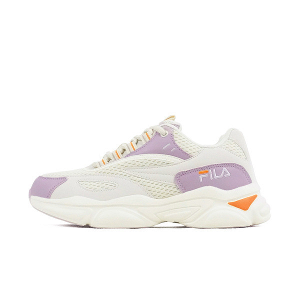 Fila Flamenco 女 慢跑鞋 運動 休閒 透氣 舒適 簡約 穿搭 白 紫 [5-J908X-191], , large