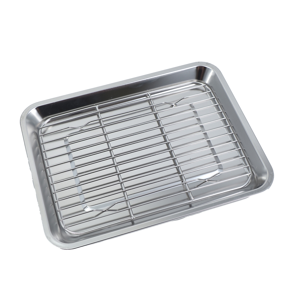 PLUS PERFECT極緻316不鏽鋼瀝油盤-27cm-2組