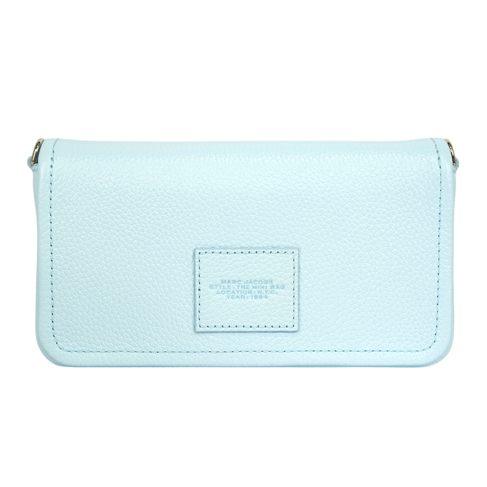 MARC JACOBS 粒面皮革迷你斜背包WOC/手拿包/雲藍色, , large