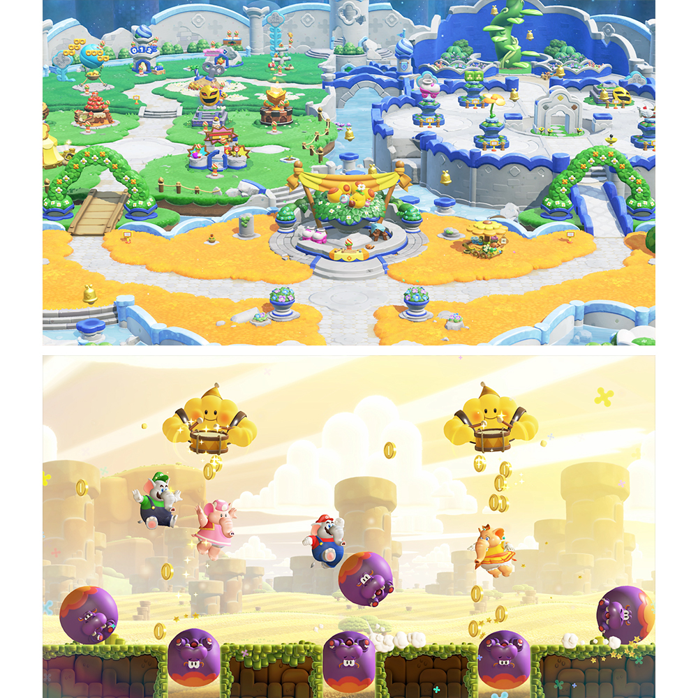 【 任天堂 】Switch2 NS2《 超級瑪利歐兄弟 驚奇 + 同遊鈴鈴公園 》實體卡帶 中文版 遊戲片, , large