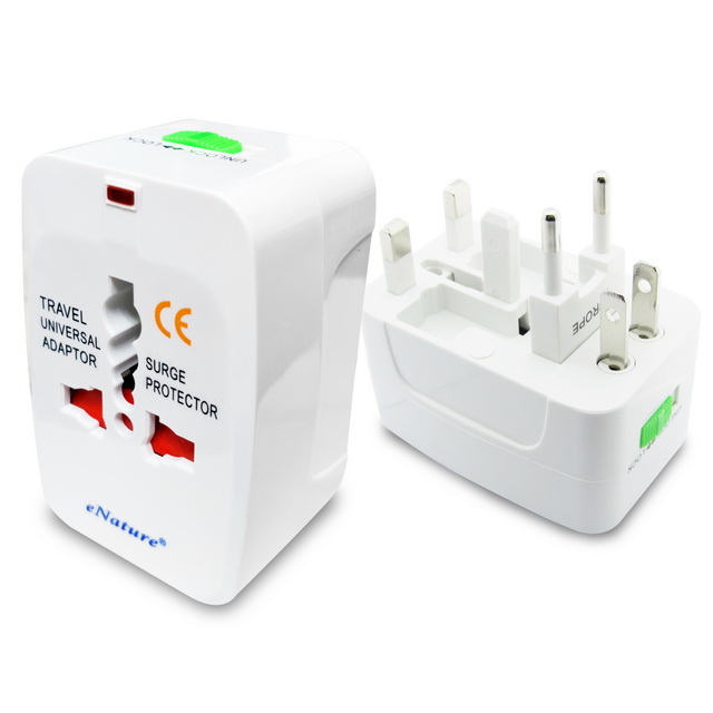 (一組2入)【eNature全球通】AS03出國旅行必備 All in one萬用型電源插座, 白, large