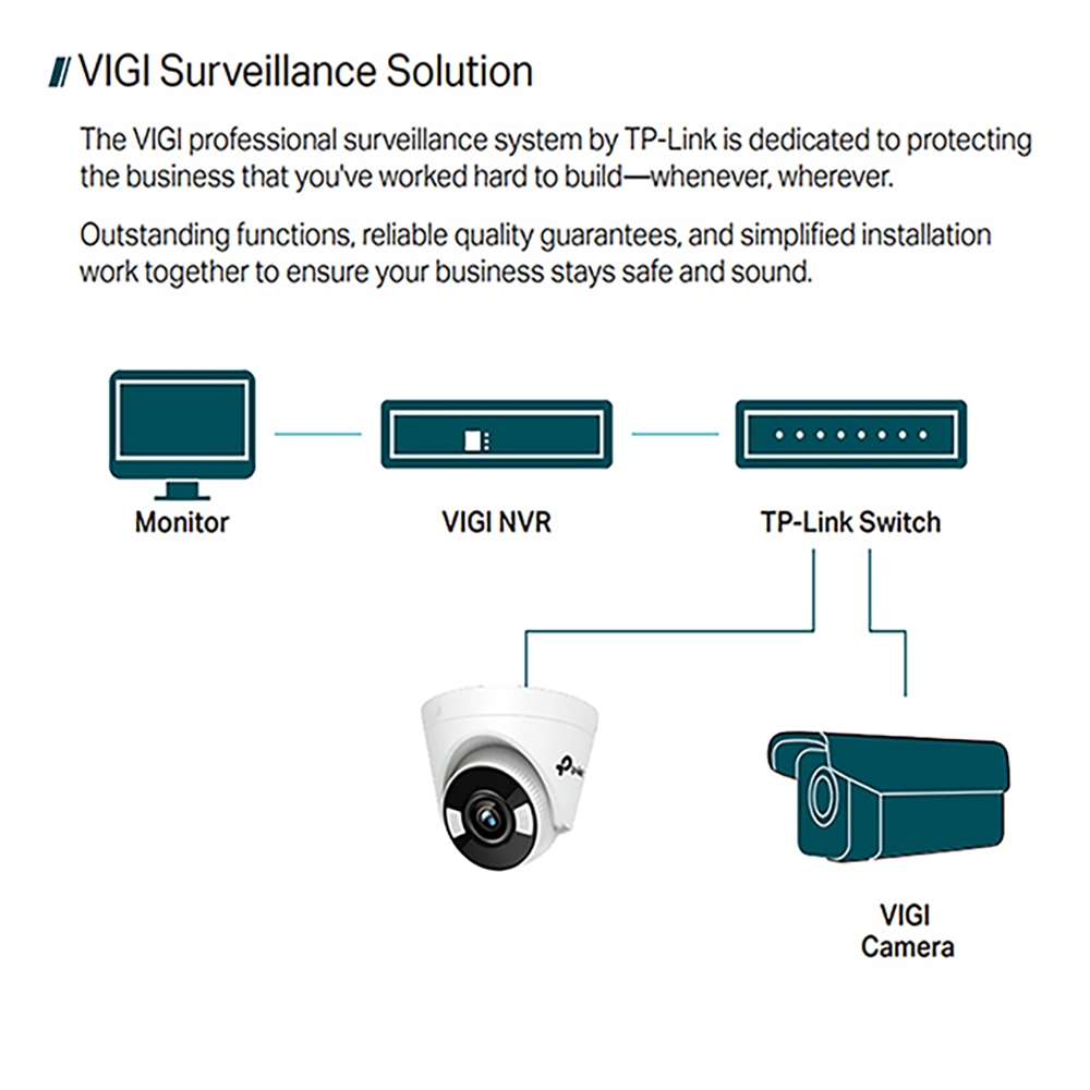 TP-LINK 2入組合 昌運監視器 VIGI C440 400萬 全彩夜視半球網路攝影機 PoE網路監控攝影機, , large