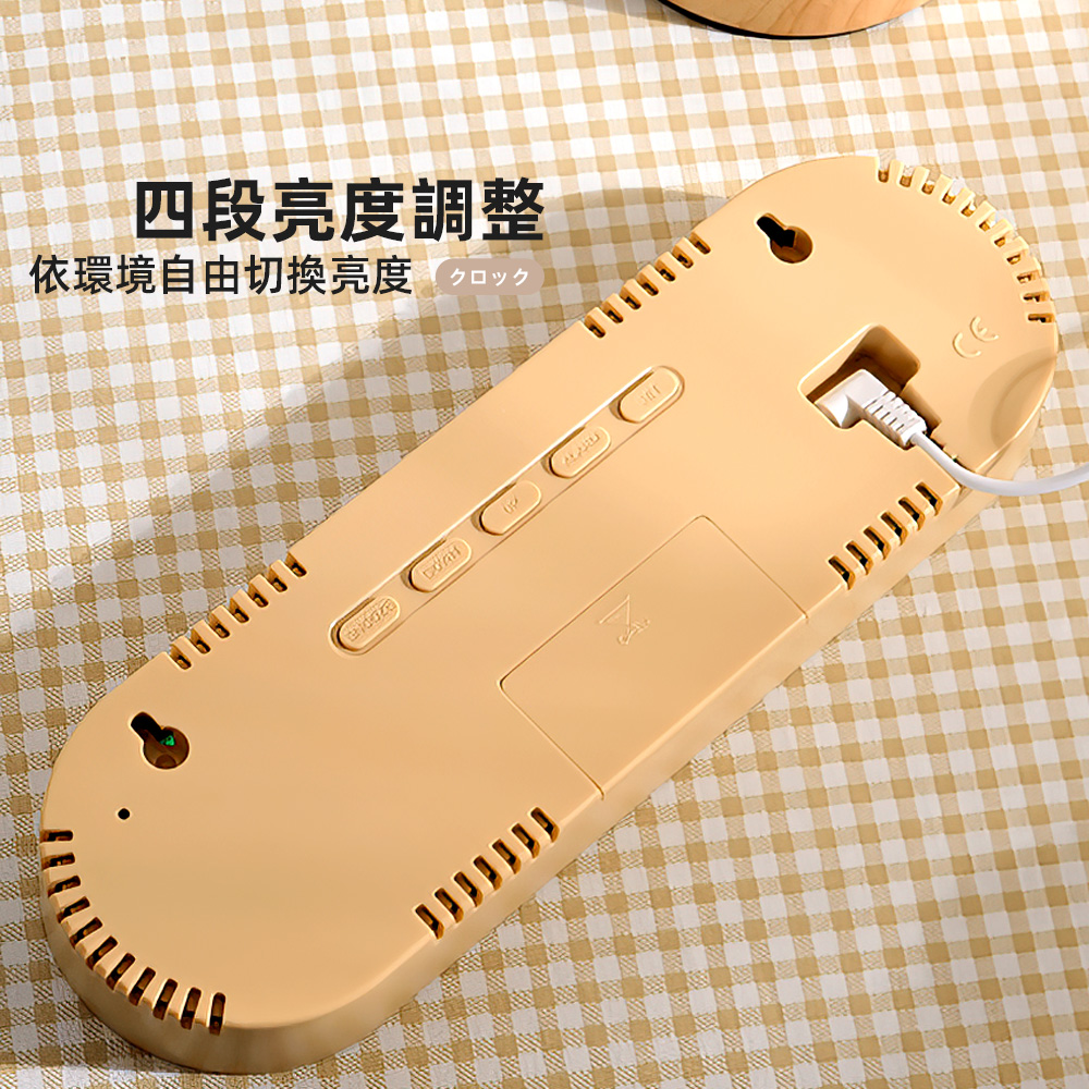 【上手家居】木紋桌上電子時鐘(桌上時鐘/數字時鐘/led時鐘/桌鐘), , large