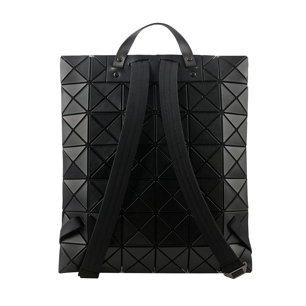 ISSEY MIYAKE BAO BAO LUCENT 啞光霧面扁形後背包/黑色, , large