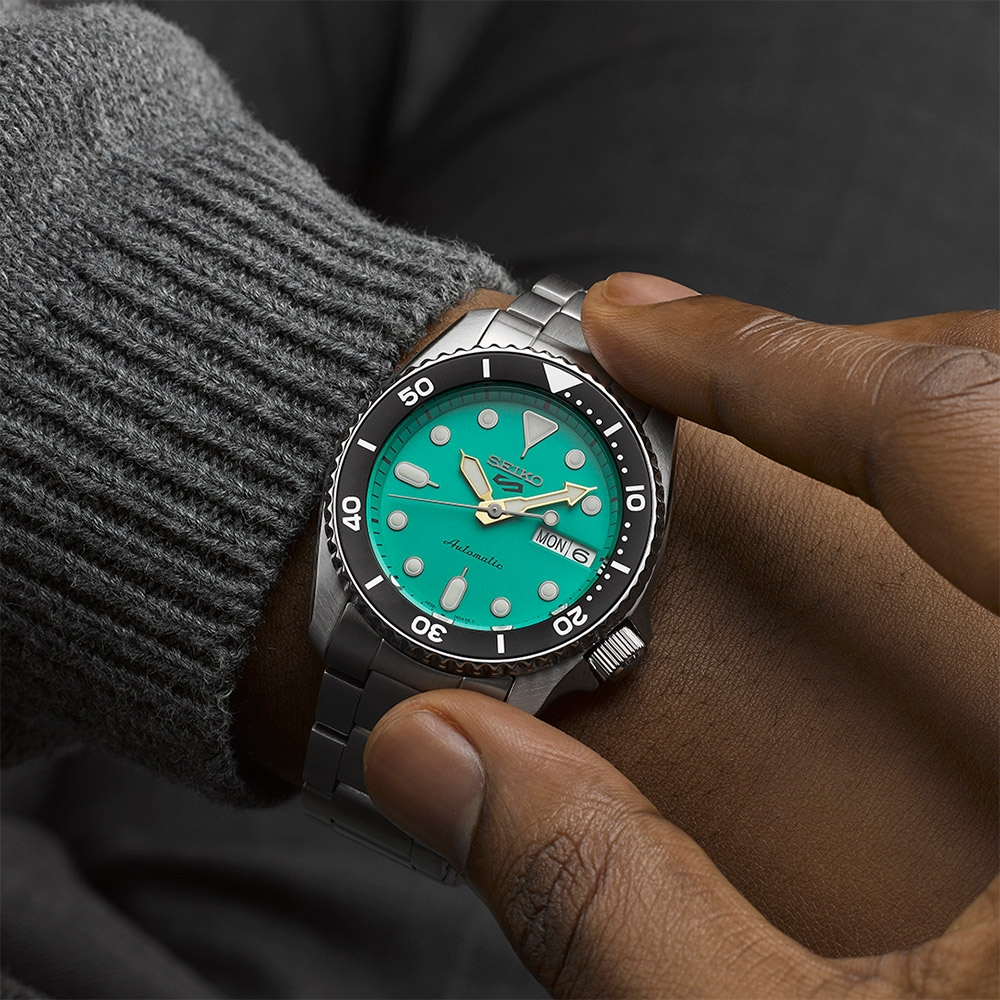 SEIKO 精工 5 Sports 系列機械錶-38mm 4R36-14B0G(SRPK33K1), , large