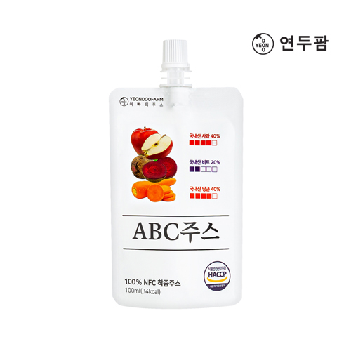 【韓國YEONDOOFARM妍杜農場】NFC 100% 均衡ABC蔬果汁禮盒組 (100ml × 30包), , large