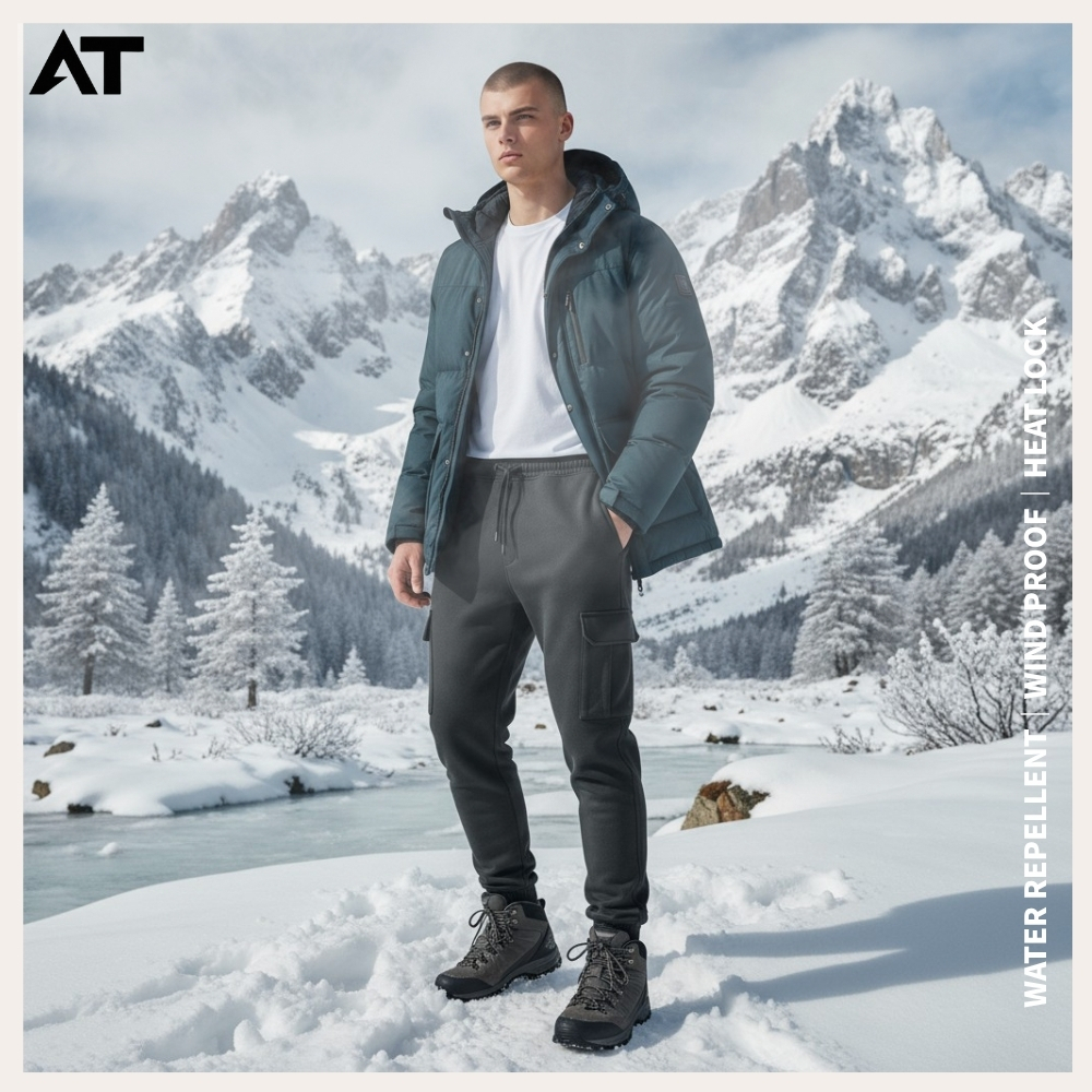 【億子洪】SGS防潑認證 防風防潑水刷絨機能工作褲  深灰-3XL【P19】, 深灰-3XL, large