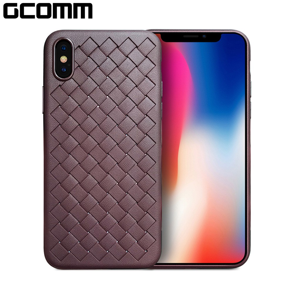 GCOMM iPhoneXs Max 經典編織紋保護套 Classic Weave 古典棕, , large