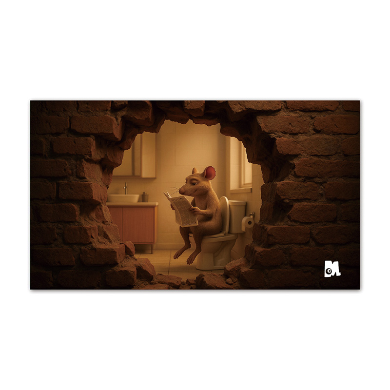 【怪獸】瑪思特 3D情境桌上墊 (60x34cm) -報報鼠, , large