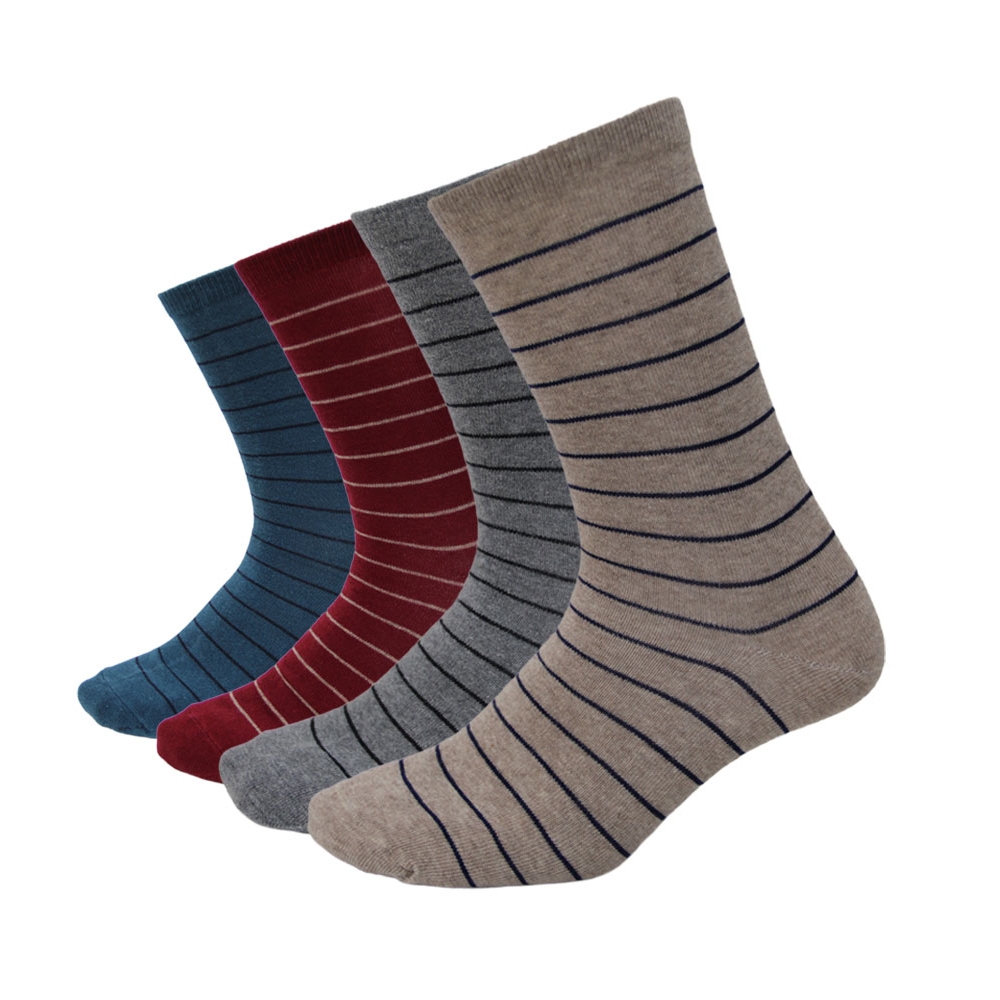 【BVD】細條紋男襪<麻米白>B207 襪子 長襪 休閒襪, , large