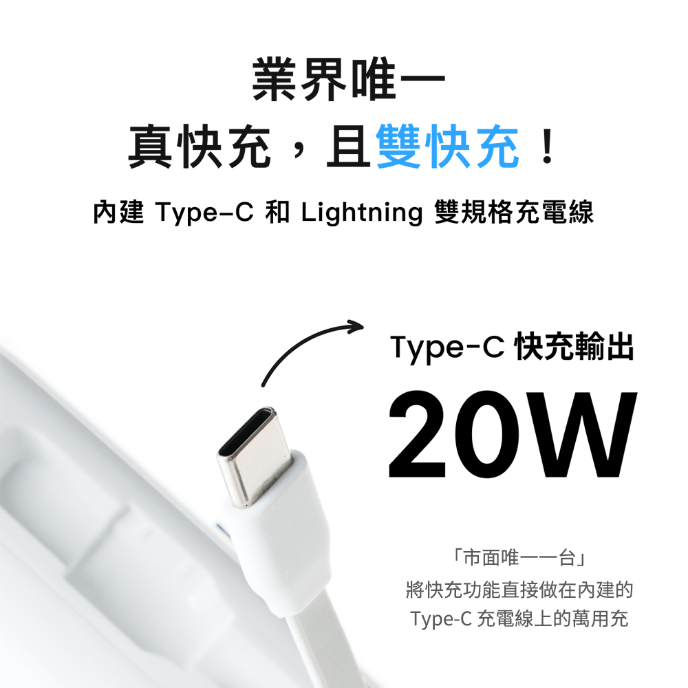【PhotoFast】AllDay充 Qi2 多功能行動電源-紫色, 紫色, large