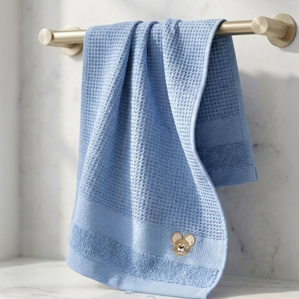 凱美棉業｜純棉網紗 親膚童巾/擦澡巾/洗臉巾 大耳鼠款, , large