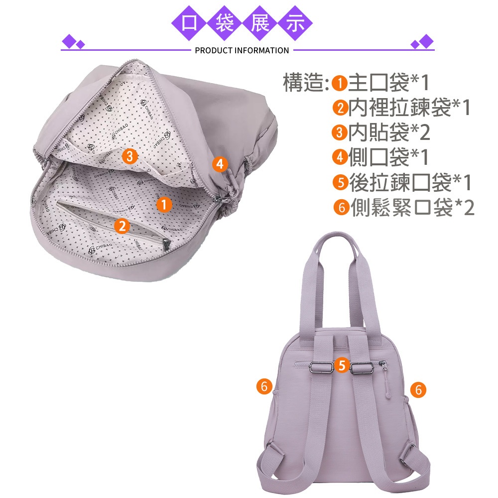 SPRING-學院風通勤2way後背包 大學生上課通勤2用肩背包 旅行後背包-多色, , large