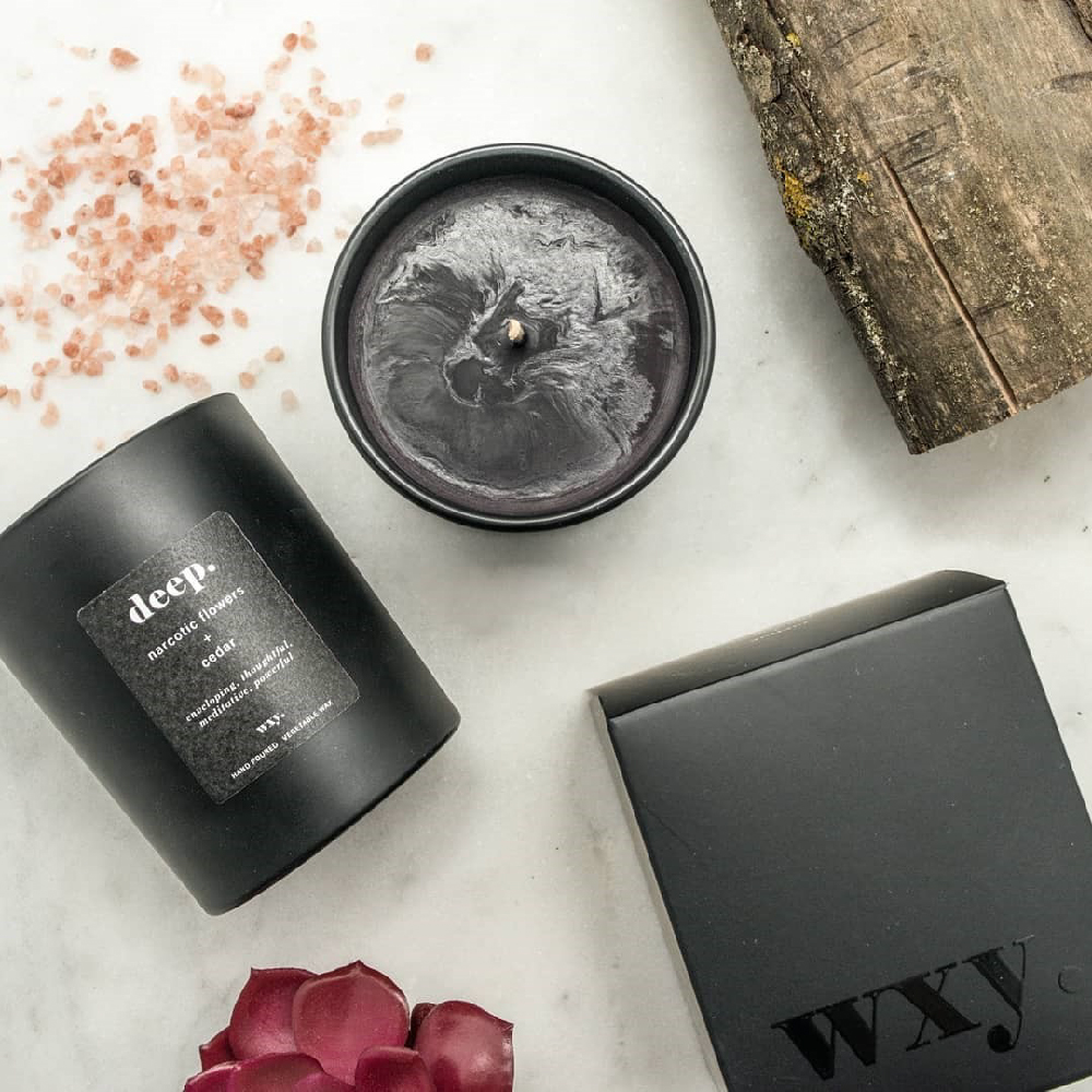 wxy BLACK- deep.Narcotic Flowers + Cedar, , large