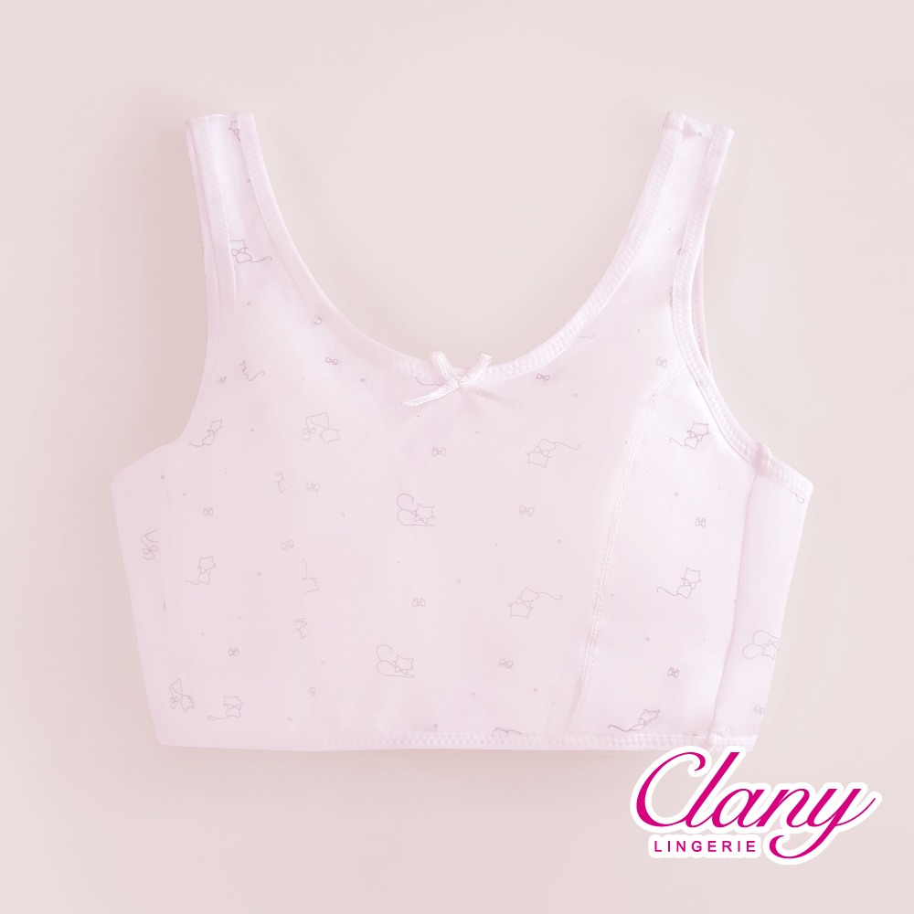 Clany MIT Seamless Wireless Bra – Pink Kitty Youth Cooling Bra, Size S–Q/2XL, Style 803, , large