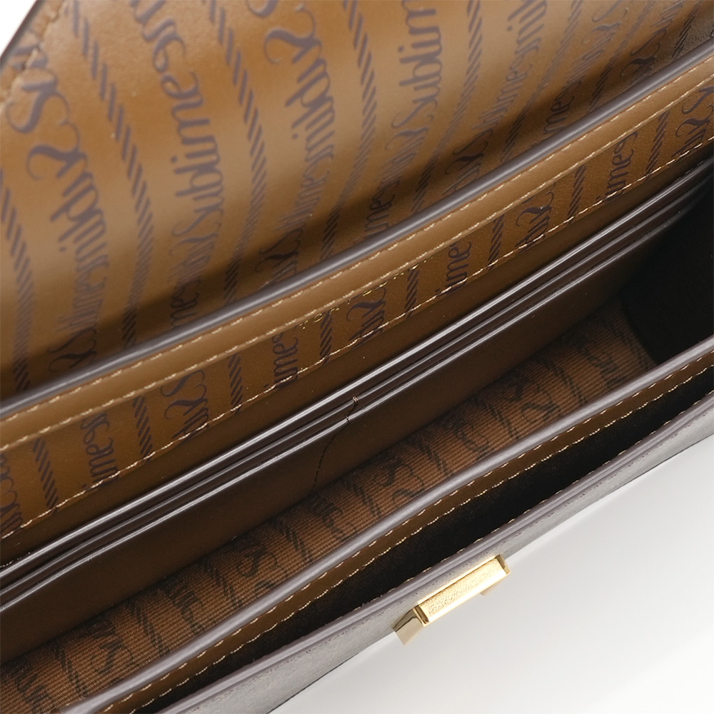 TORY BURCH T Monogram 標誌帆布信封式斜背包/WOC(深棕色), , large