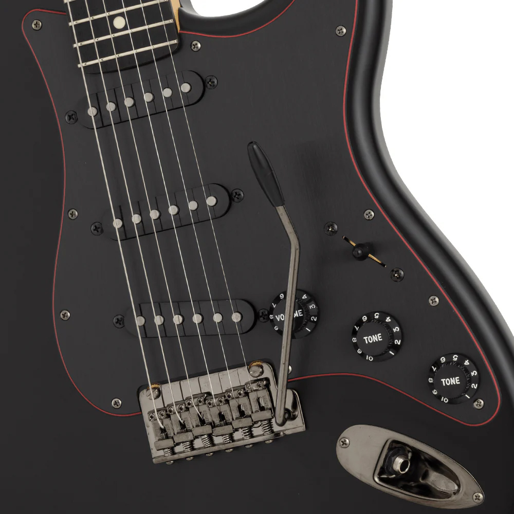 Fender MIJ LTD-25 Strat RW Noir 電吉他【敦煌樂器】, , large