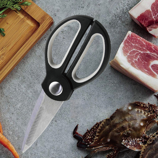【SK Delicate Life】High-grade plastic handle kitchen scissors, kitchen scissors, all-purpose scissors, cooking scissors, kitchen scissors, stainless steel scissors, scissors NSK7111, , large