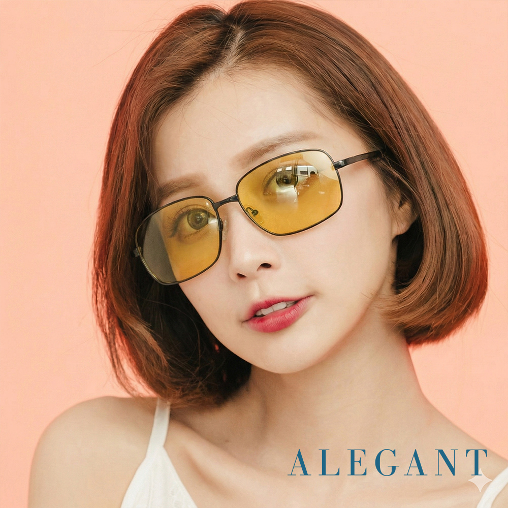 太陽黃夜視防眩光寶麗來偏光太陽眼鏡/UV400墨鏡〔ALEGANT〕, , large